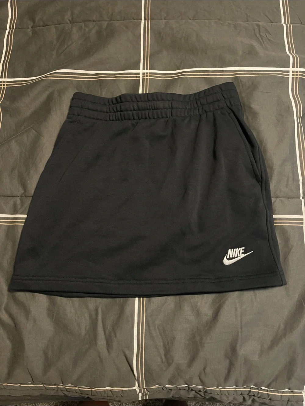 Nike Black Athletic Mini Skirt with Logo